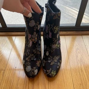 Floral booties